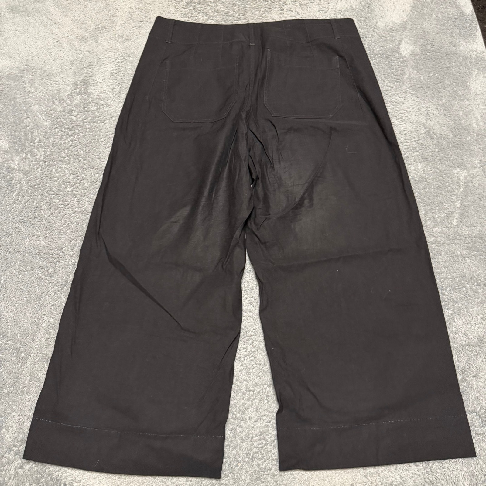 Maeve By Anthropologie Colette Pants Women’s 18w Black Cropped Linen Bland — image 3 of 8
